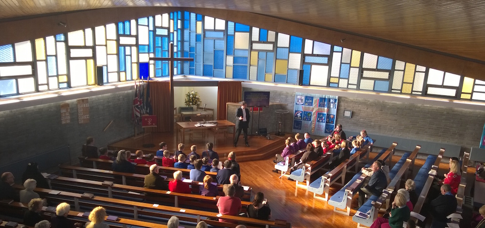 Boghall Church. View of Sanctuary from the Balcony