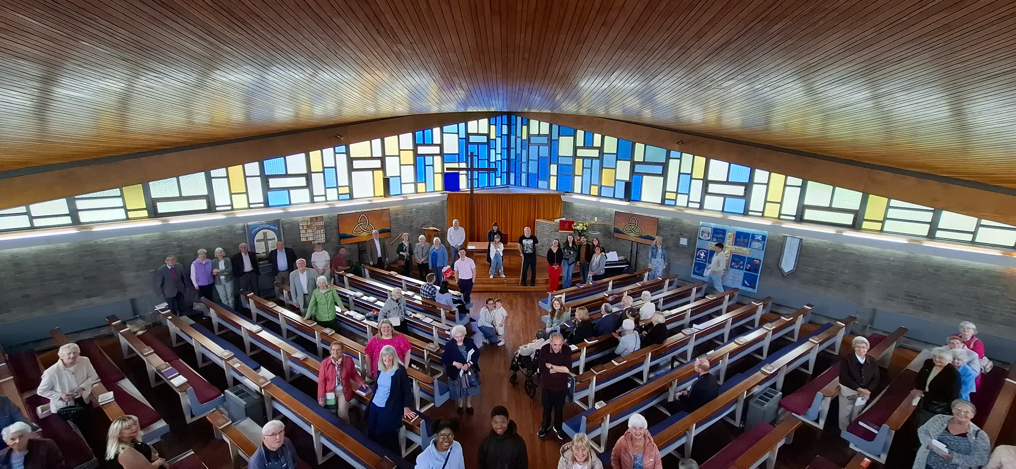 Boghall Church. View of Sanctuary from the Balcony